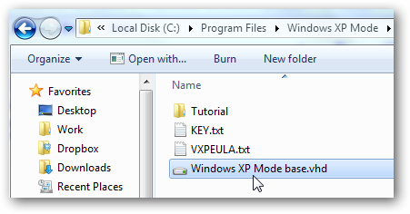 install xp mode in virtualbox